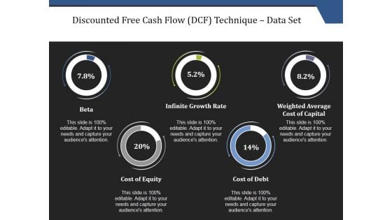 Discounted Free Cash Flow Dcf Technique Data Set Ppt PowerPoint Presentation File Inspiration