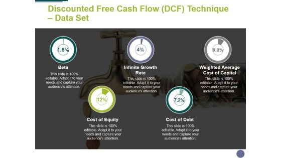 Discounted Free Cash Flow Dcf Technique Data Set Ppt PowerPoint Presentation Summary Slide Download