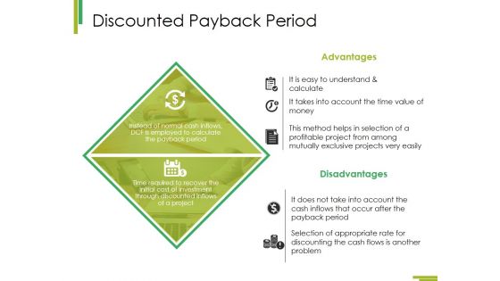 Discounted Payback Period Ppt PowerPoint Presentation Outline Background Designs