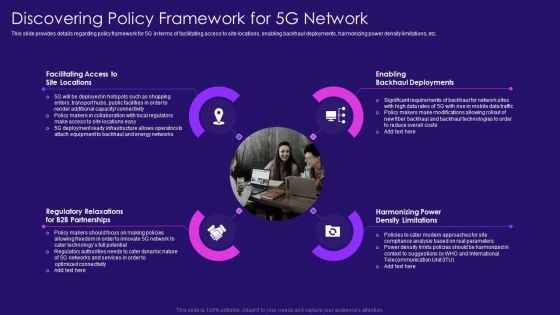 Discovering Policy Framework For 5G Network 5G Network Architecture Instructions Infographics PDF Discovering Policy Framework For 5G Network 5G Network Architecture Instructions Infographics PDF