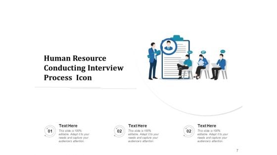 Discussion Icon Human Resource Ppt PowerPoint Presentation Complete Deck