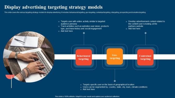 Display Advertising Targeting Strategy Models Ppt Summary Infographic Template PDF