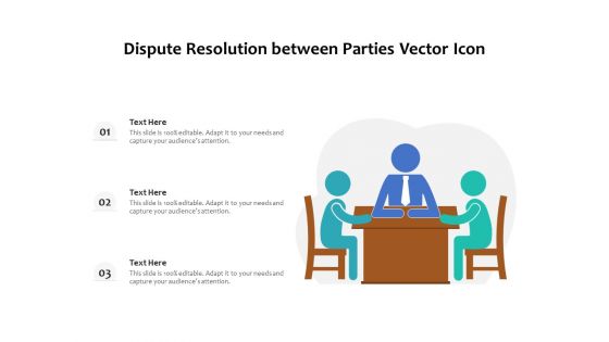 Dispute Resolution Between Parties Vector Icon Ppt PowerPoint Presentation File Model PDF