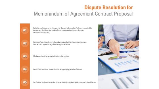 Dispute Resolution For Memorandum Of Agreement Contract Proposal Ppt PowerPoint Presentation Slides Information Dispute Resolution For Memorandum Of Agreement Contract Proposal Ppt PowerPoint Presentation Slides Information