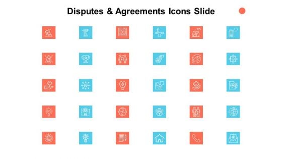 Disputes And Agreements Icons Slide Checklist Ppt PowerPoint Presentation Infographics Slide Portrait