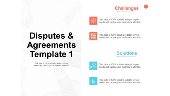 Disputes And Agreements Template Opportunity Ppt PowerPoint Presentation Diagrams