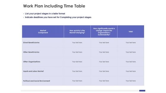 Dissertation Planning Proposal Work Plan Including Time Table Ppt Summary Mockup PDF