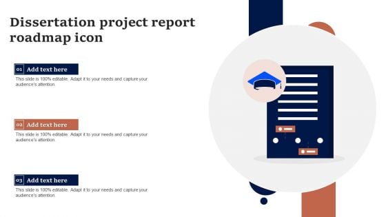 Dissertation Project Report Roadmap Icon Mockup PDF