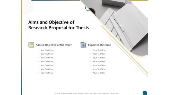 Dissertation Research Aims And Objective Of Research Proposal For Thesis Ppt File Layout Ideas PDF