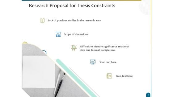 Dissertation Research Research Proposal For Thesis Constraints Ppt Layouts Portrait PDF