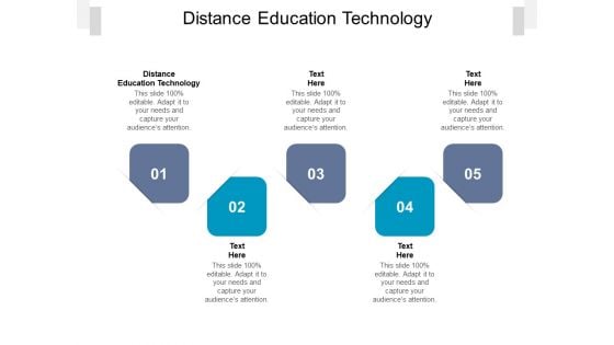 Distance Education Technology Ppt PowerPoint Presentation Layouts Design Ideas Cpb Pdf