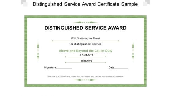 Distinguished Service Award Certificate Sample Ppt PowerPoint Presentation Model Templates Distinguished Service Award Certificate Sample Ppt PowerPoint Presentation Model Templates