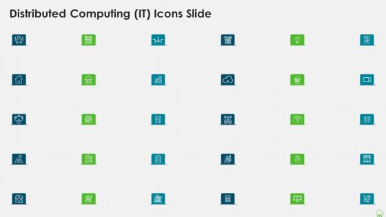 Distributed Computing IT Icons Slide Ppt Outline Brochure PDF