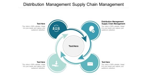 Distribution Management Supply Chain Management Ppt PowerPoint Presentation Visual Aids Summary Cpb