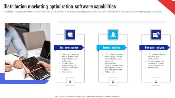 Distribution Marketing Optimization Software Capabilities Ppt Diagrams