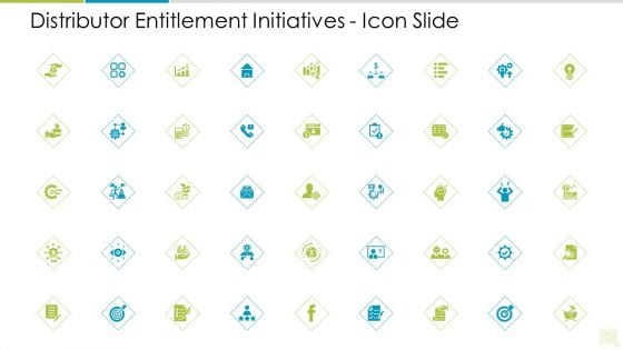Distributor Entitlement Initiatives Icon Slide Microsoft PDF Distributor Entitlement Initiatives Icon Slide Microsoft PDF
