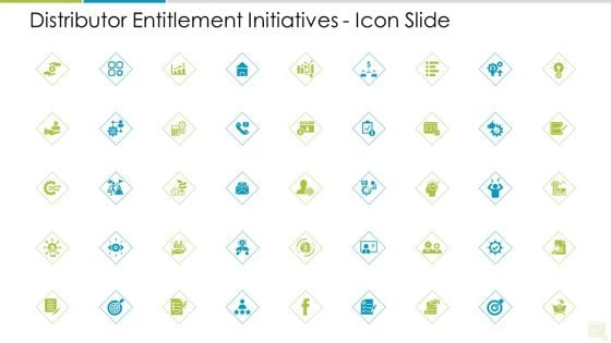 Distributor Entitlement Initiatives Icon Slide Microsoft PDF