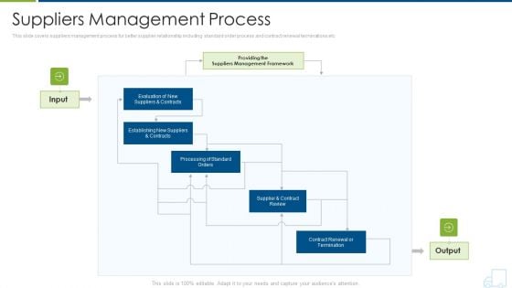 Distributor Strategy Suppliers Management Process Background PDF