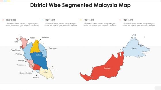 District Wise Segmented Malaysia Map Diagrams PDF