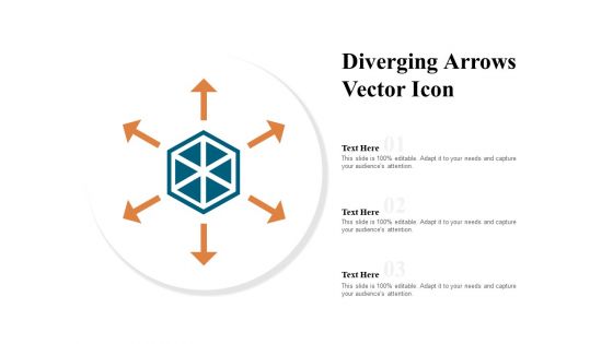 Diverging Arrows Vector Icon Ppt PowerPoint Presentation File Summary