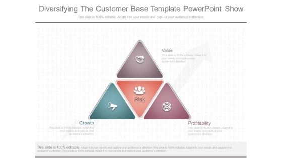 Diversifying The Customer Base Template Powerpoint Show