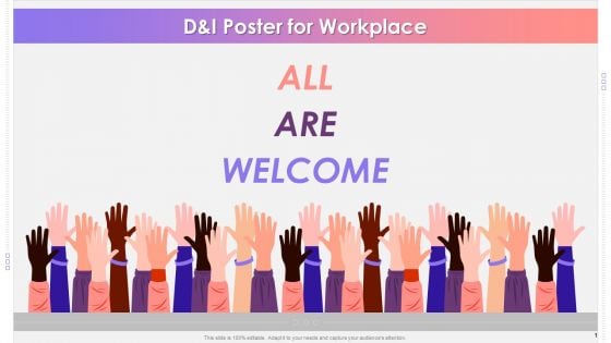 Diversity And Inclusion Poster Training Ppt