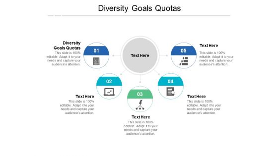 Diversity Goals Quotas Ppt PowerPoint Presentation Professional Portfolio Cpb