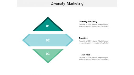 Diversity Marketing Ppt PowerPoint Presentation Summary Vector Cpb