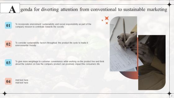 Diverting Attention From Conventional To Sustainable Marketing Ppt PowerPoint Presentation Complete Deck With Slides