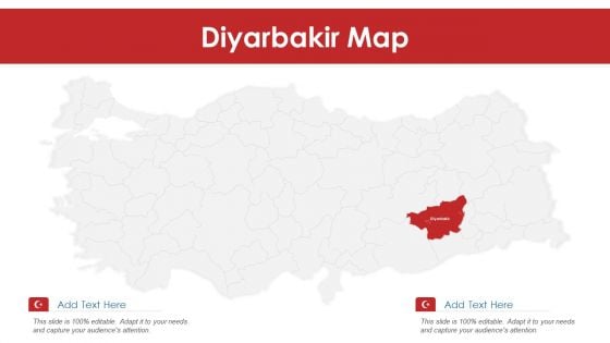 Diyarbakir Map PowerPoint Presentation PPT Template PDF