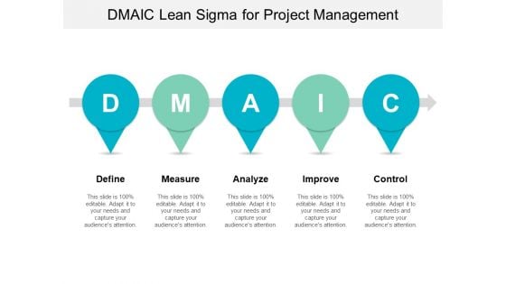 Dmaic Lean Sigma For Project Management Ppt PowerPoint Presentation Infographic Template Graphics Download