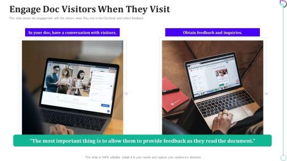 Docsend Capital Fundraising Engage Doc Visitors When They Visit Ppt Inspiration Clipart Images PDF