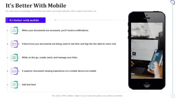 Docsend Capital Fundraising Its Better With Mobile Ppt Show Slides PDF
