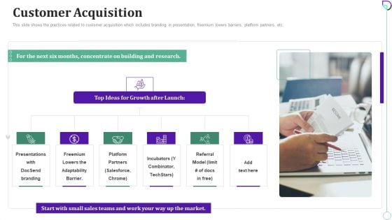 Docsend Capital Raising Pitch Deck Customer Acquisition Elements PDF