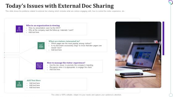 Docsend Capital Raising Pitch Deck Todays Issues With External Doc Sharing Sample PDF