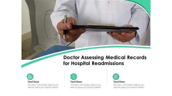 Doctor Assessing Medical Records For Hospital Readmissions Ppt PowerPoint Presentation File Infographics PDF Doctor Assessing Medical Records For Hospital Readmissions Ppt PowerPoint Presentation File Infographics PDF