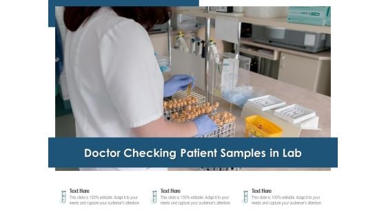 Doctor Checking Patient Samples In Lab Ppt PowerPoint Presentation File Slide Download PDF