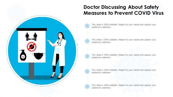 Doctor Discussing About Safety Measures To Prevent COVID Virus Ppt Icon Layouts PDF