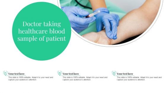 Doctor Taking Healthcare Blood Sample Of Patient Clipart PDF