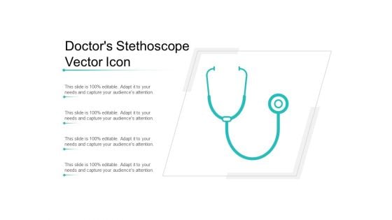 Doctors Stethoscope Vector Icon Ppt PowerPoint Presentation Portfolio Master Slide