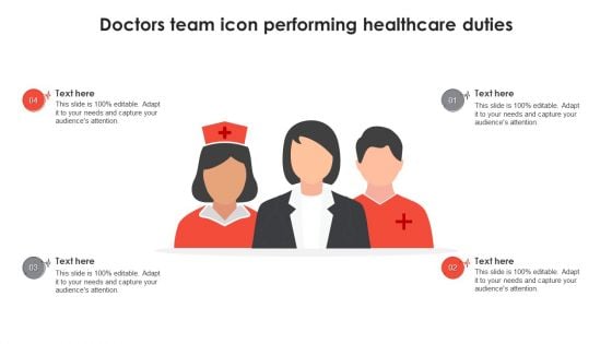 Doctors Team Icon Performing Healthcare Duties Download PDF