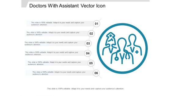 Doctors With Assistant Vector Icon Ppt PowerPoint Presentation Inspiration Slideshow PDF