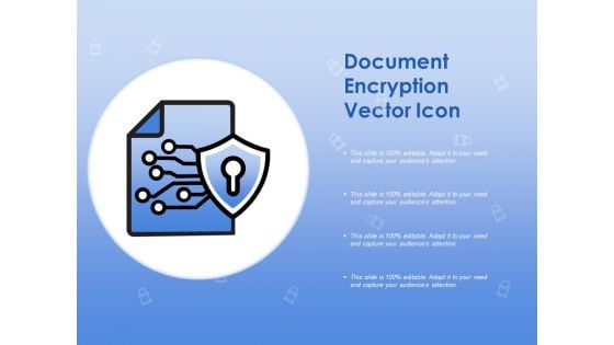 Document Encryption Vector Icon Ppt PowerPoint Presentation Styles Clipart Images