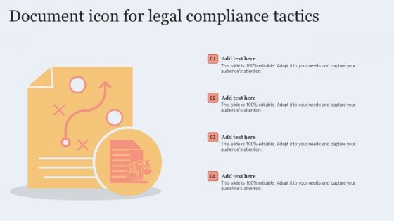 Document Icon For Legal Compliance Tactics Inspiration PDF