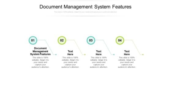 Document Management System Features Ppt PowerPoint Presentation Outline Files Cpb