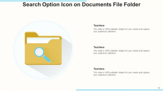 Document Portfolio Icon Organization Ppt PowerPoint Presentation Complete Deck With Slides