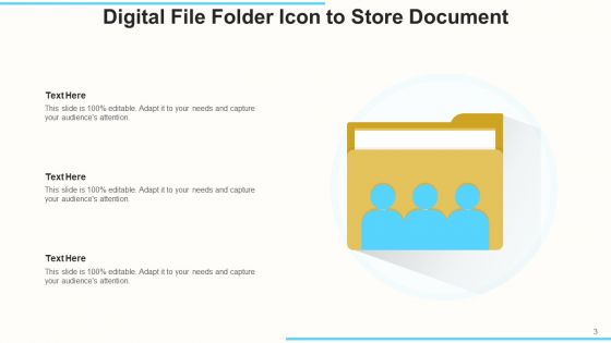 Document Portfolio Icon Organization Ppt PowerPoint Presentation Complete Deck With Slides