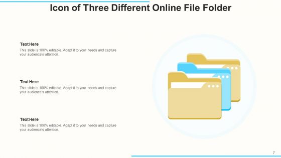 Document Portfolio Icon Organization Ppt PowerPoint Presentation Complete Deck With Slides