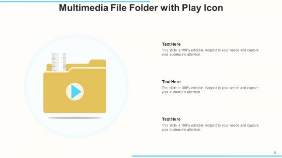 Document Portfolio Icon Organization Ppt PowerPoint Presentation Complete Deck With Slides