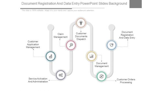 Document Registration And Data Entry Powerpoint Slides Background